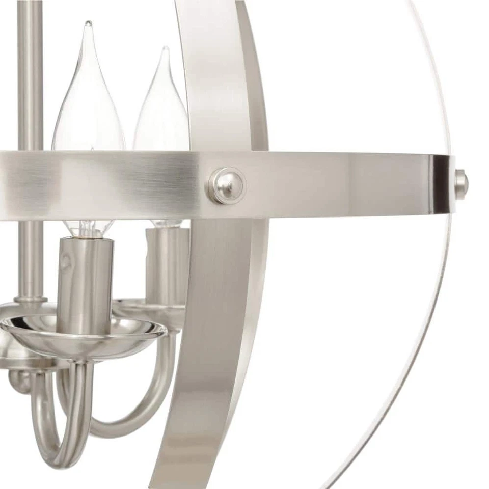 Colgante Westinghouse Stella Mira 3 luces de níquel cepillado Foto 3 de 4