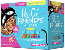 Friends Tuna Variety Pack, High Protein & High Moisture Wet Cat Food for Adult C