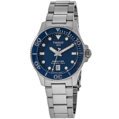 New Tissot Seastar 1000 Quartz Blue Dial Women's Watch T120.210.11.041.00