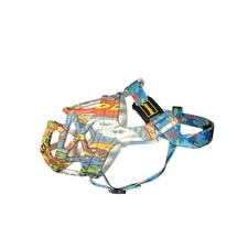 Graffiti Adjustable Pet Dog No Bite Muzzle Cage Mouth Mesh Cover- Small Dog