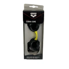 Arena Cobra Core Wide Vision Anti Fog  Racing Swim Goggles Smoke Black Triathlon