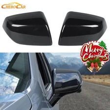 Black Side Mirror Cover Cap For Chevy Suburban Silverado EV Tahoe GMC Yukon 21+ 
