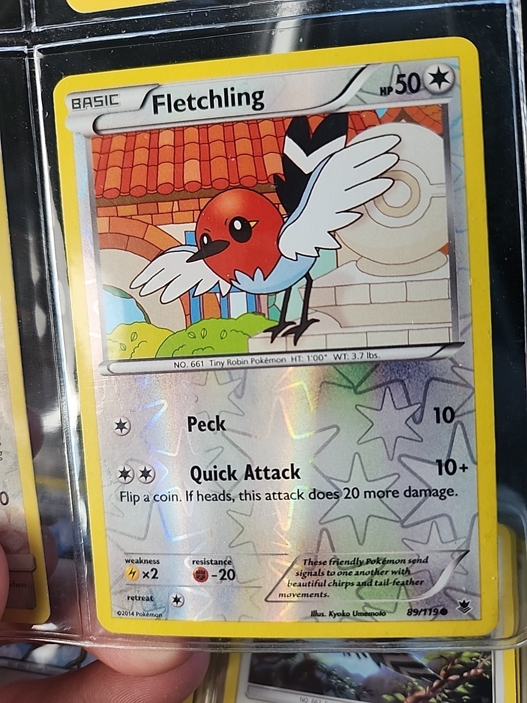 Fletchling 89/119 XY - Phantom Forces Reverse Holo
