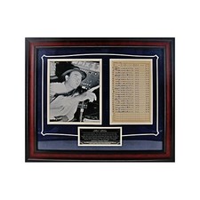 Mel Allen 1949 AL Pitchers Framed Stat Sheet (Steiner COA)