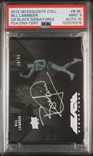 BILL LAIMBEER AUTO 2012 UPPER DECK EXQUISITE COLLECTION BLACK #'D /99 🔥PSA 9/10