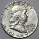 1963-D Franklin Half Dollar - 90% Silver - Extra Fine - #1410EB