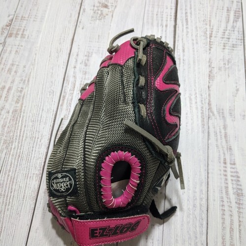 Louisville Slugger Diva Serie pink/schwarz Leder 10,5" Baseball/Softball Handschuh - Bild 3 von 11