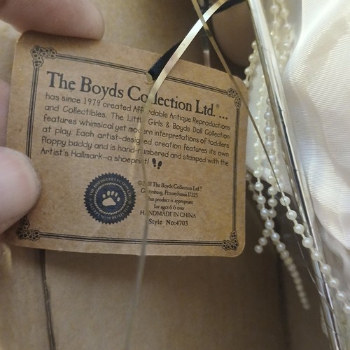 Boyds Yesterday's Child Porcelain Doll #4703 TINA w/ TUTU...JUST BEARLY BALLET - Picture 7 of 9