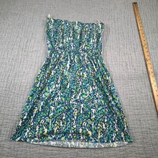 Lilly Pulitzer Windsor Strapless Dress Sea Blue Women's Size Medium Stretch