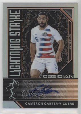 2019 Panini Obsidian Electric Etch Orange 47/50 Cameron Carter-Vickers Auto 7m3