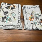 Anthropologie Urban Outfitters Standard Pillow Shams Botanical Floral Set 2