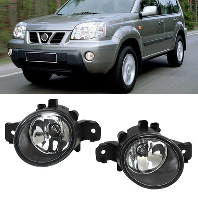 Pair Bumper Fog Light Driving Lamp For Nissan X-Trail Xtrail T30 2000-2005 2006