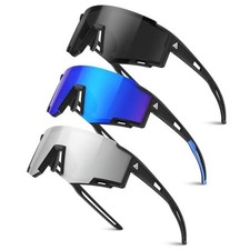 Kids Sunglasses Youth Baseball Sun Glasses Grey  Dark Blue  Silver Multicolor