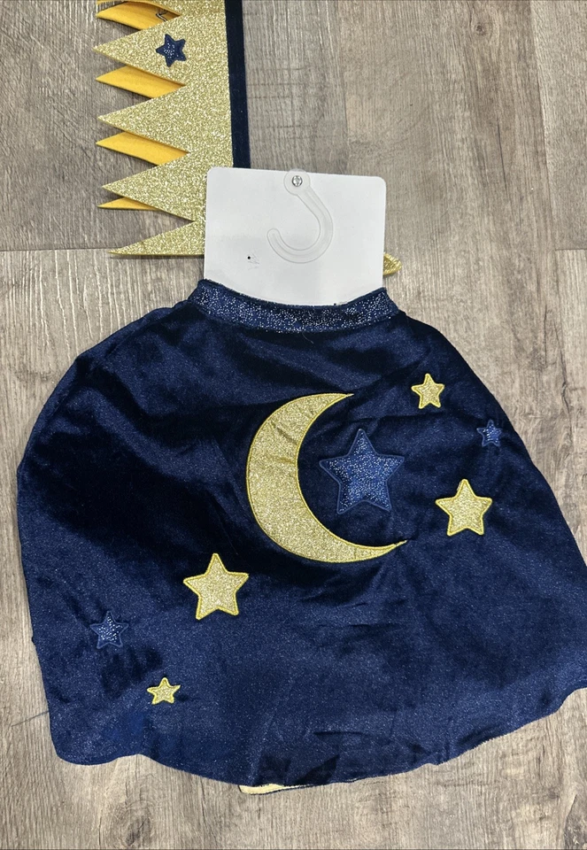 Disfraz de Halloween corona varita de terciopelo rey mago para niños talla 3-7 Foto 4 de 4