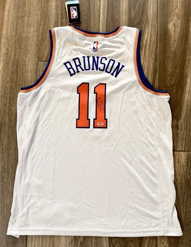 Jalen Brunson Signed New York Knicks Jersey NBA All Star Villanova PSA COA Proof