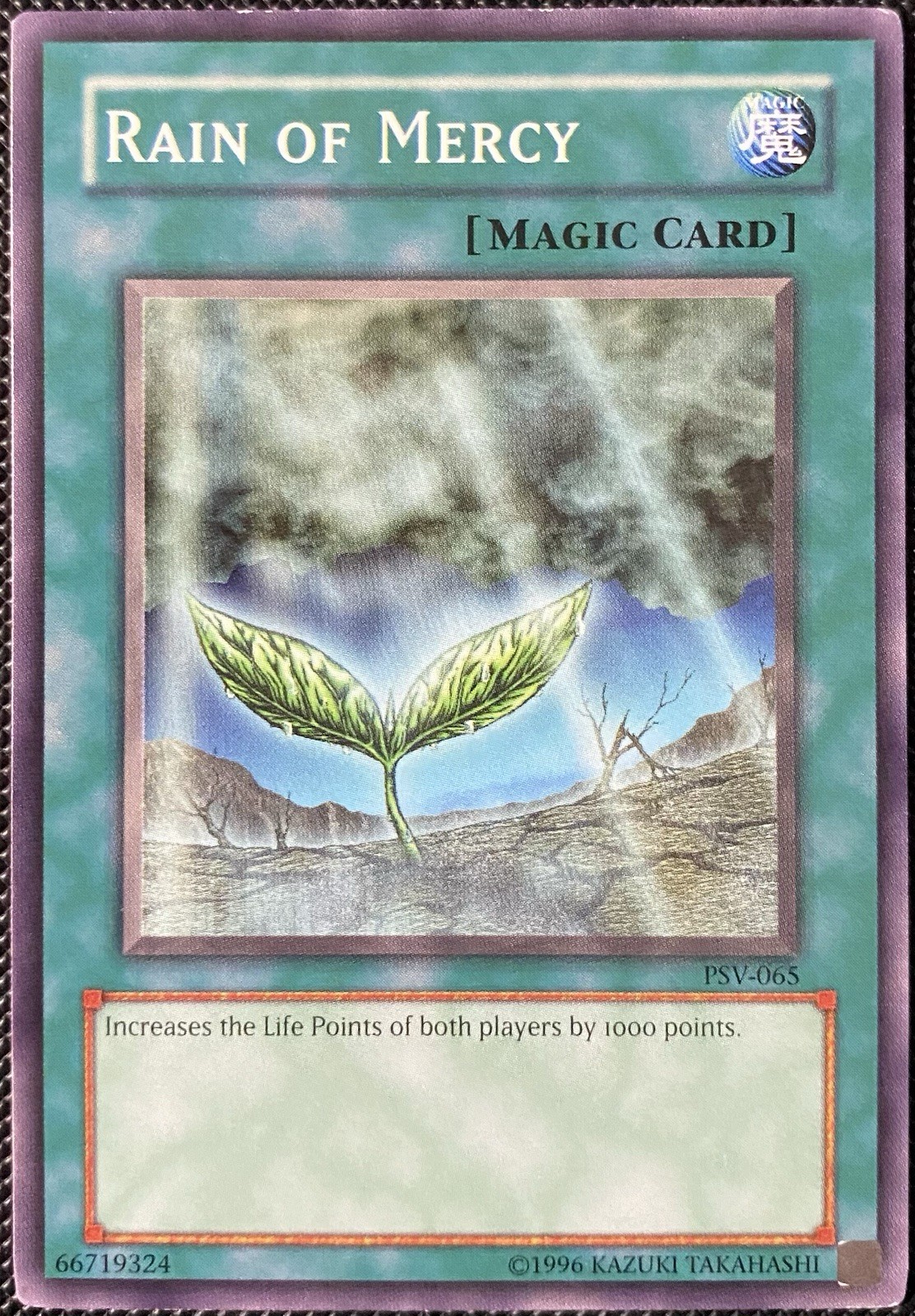 Rain of Mercy PSV-065 YuGiOh Pharaoh's Servant trading card — raw and PSA graded price guide