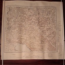 Umgebungskarte von Stockach Bodensee um 1939/50 alte Landkarte 1: 25 000