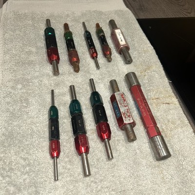 Engineering Thread Plug Gauges Go /No Go 10 in total industrial 