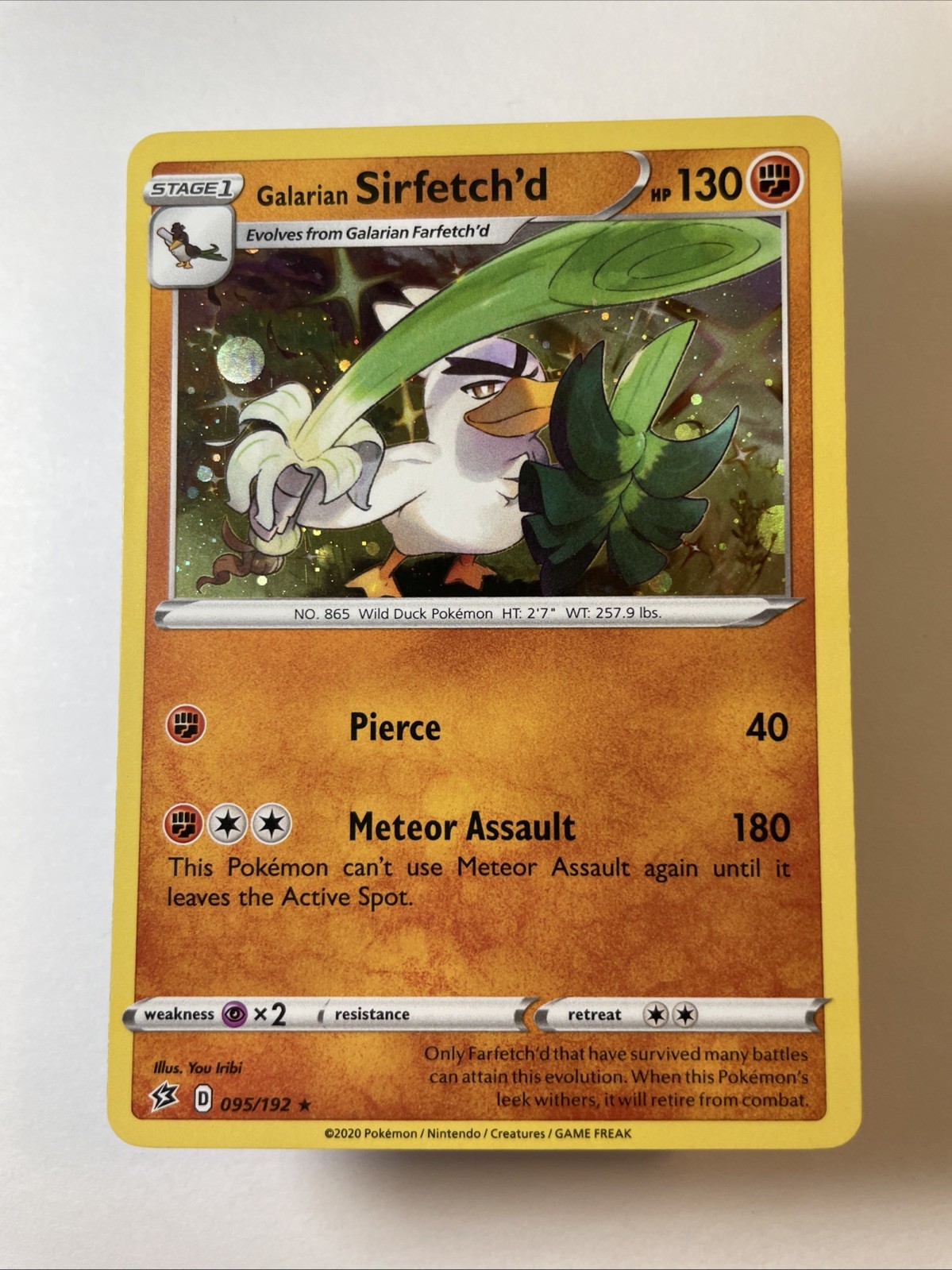 Galarian Sirfetch'd 095/192 (Cosmos Holo) - Miscellaneous Cards & Products (NM)