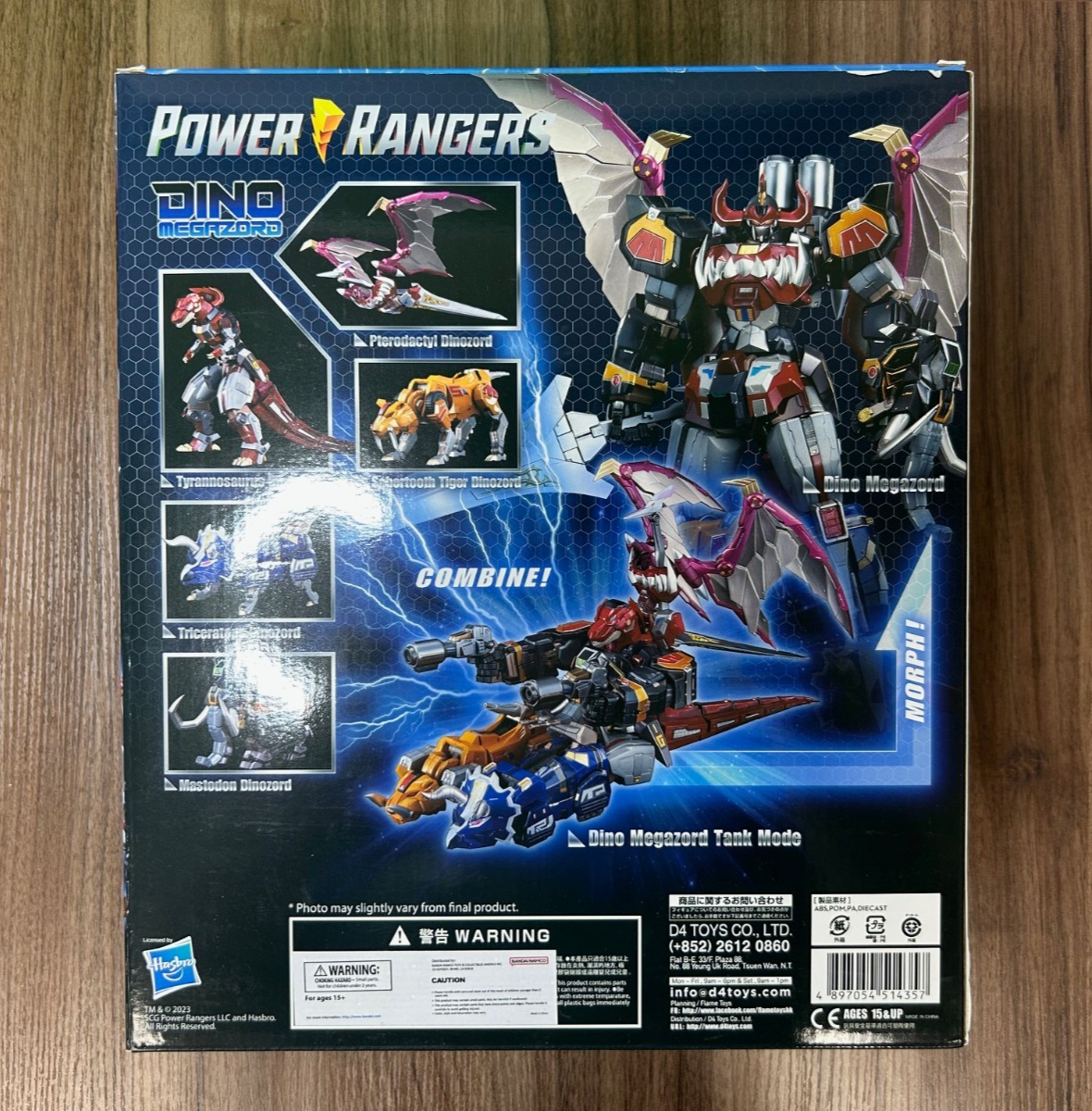 Flame Toys Mighty Morphin Power Rangers Dino Megazord Figure Kuro