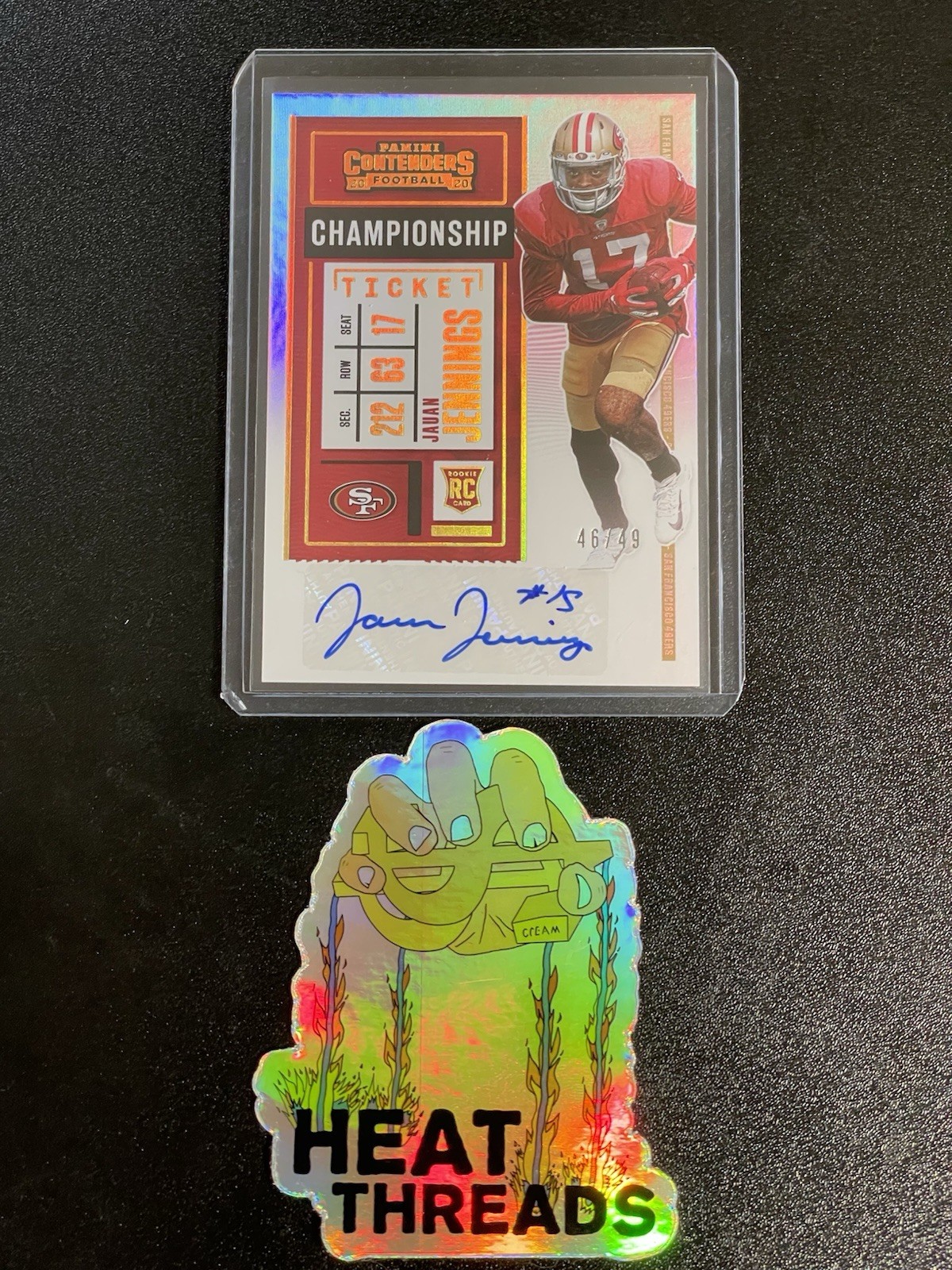 2020 Contenders Championship Ticket Auto Jauan Jennings 46/49  W/ Inscription
