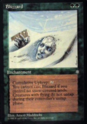 Blizzard - Ice Age: #227, Magic: The Gathering Nm C319