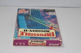 Impossible Mission II Nintendo NES Box And Manual No Game