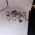 Vintage Costume Jewelry Lot Of Rings