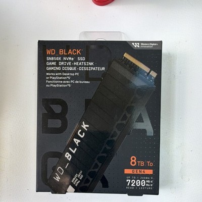 Western Digital WD_BLACK SN850X 8TB M.2 2280 NVMe Gen4 Heatsink RGB PS5