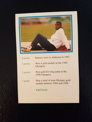 Carl Lewis USA Olympics Track 1999 A Question of Sport QS Who Am I