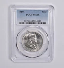 MS65 1960 Franklin Half Dollar PCGS Blue Label *2204