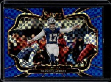 2025 Panini Select Brandon Aubrey Field Level Blue Prizm #/75 Cowboys