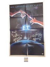 E.T. The Extra Terrestrial Cast Autographed Original Poster w Quotes Exact Proof