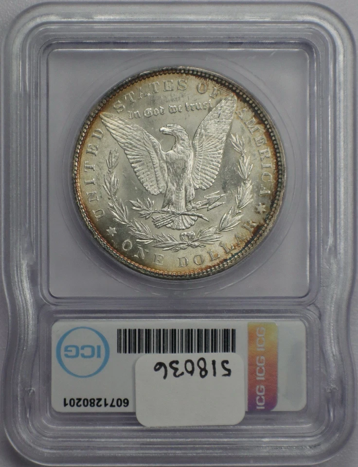 1878 7TF Reverse of 79 Morgan Silver Dollar - ICG MS 62 - Image 4 of 4