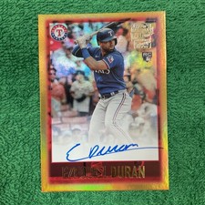 2023 Topps Archives - Fan Favorite Autographs Ezequiel Duran Gold Foil /50 (RC)