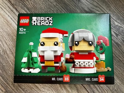 Lego BrickHeadz 40274 Mr. Claus & Mrs. Claus Xmas Seasonal #33, 34 New   