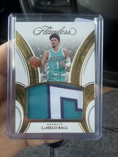 2023 Panini Flawless Patch LaMelo Ball Gold  08/10 Charlotte Hornets NBA