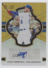 2018 Panini Chronicles Select Signatures Gold Prizm 10/10 Alex Verdugo Auto 4l3