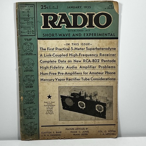 Radio Magazine Vol 17 No 1 January 1935 - Picture 1 of 9