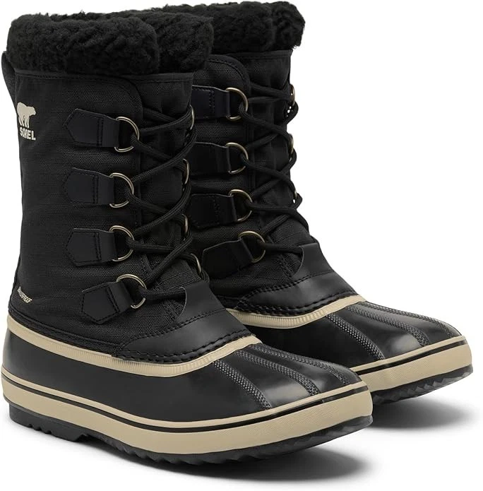 NIB Sorel Men's 1964 Pac Nylon Insulated Waterproof Boots Black Size 10