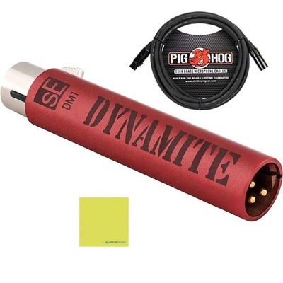 sE Electronics DM1 Dynamite Ultra-slim Active Inline Preamp Bundle w/Pig Hog ...