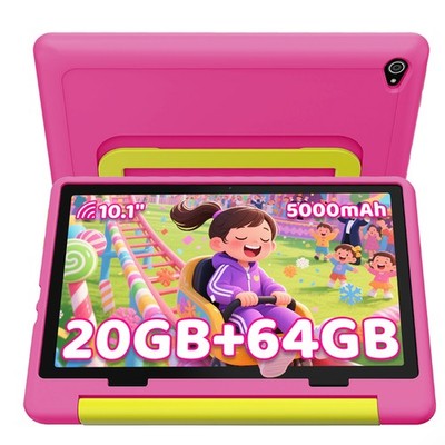 10-Zoll Kinder-Tablet 20(3+17)GB RAM + 64GB ROM Android 15 5000mAh IPS HD LCD