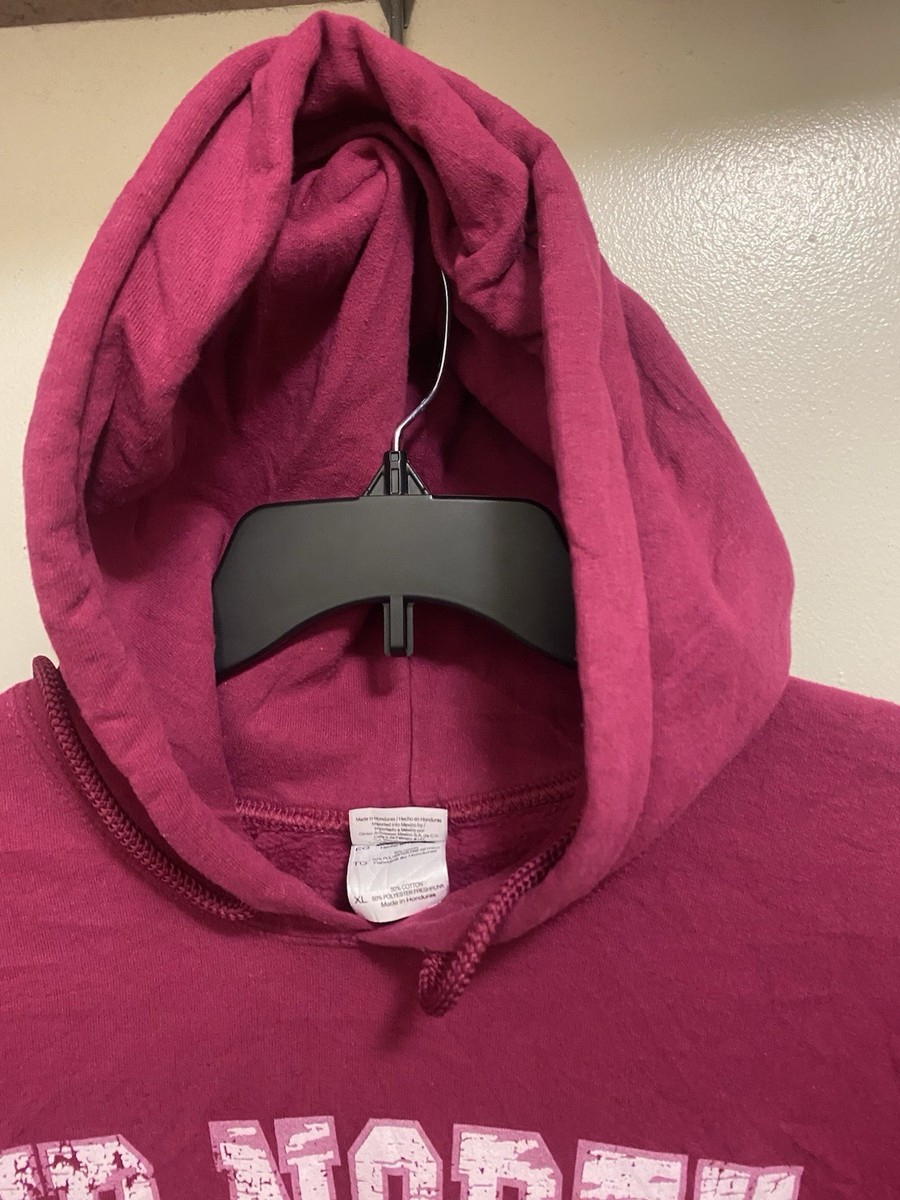Gildan Mens Maroon Red Hoodie Sweatshirt XL Up North Minnesota