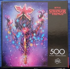 Buffalo STRANGER THINGS 500 Piece Jigsaw Puzzle DEMOGORGON Christmas Lights NEW