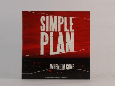 SIMPLE PLAN WHEN I'M GONE (E44) 1 Track Promo CD Single including Card Sleeve LA