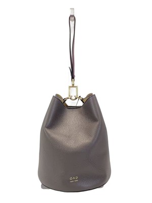 OAD NEW YORK Bag Leather Gray Plain | eBay