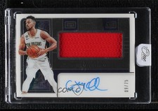 2022-23 Panini One and One Jumbo Jersey Auto 9/75 CJ McCollum #JJA-CJM Auto h3a