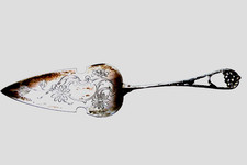 Sehr schöne Kuchen-/Tortenschaufel, WMF, Jugendstil, versilbert, punziert