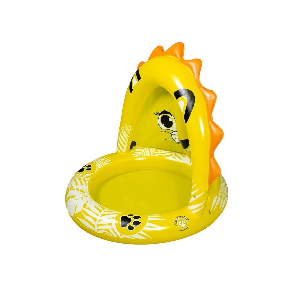 Baby Lion Inflatable Wading Pool with Canopy 40 Inch for Toddlers Summer Fun - Image 3 of 4