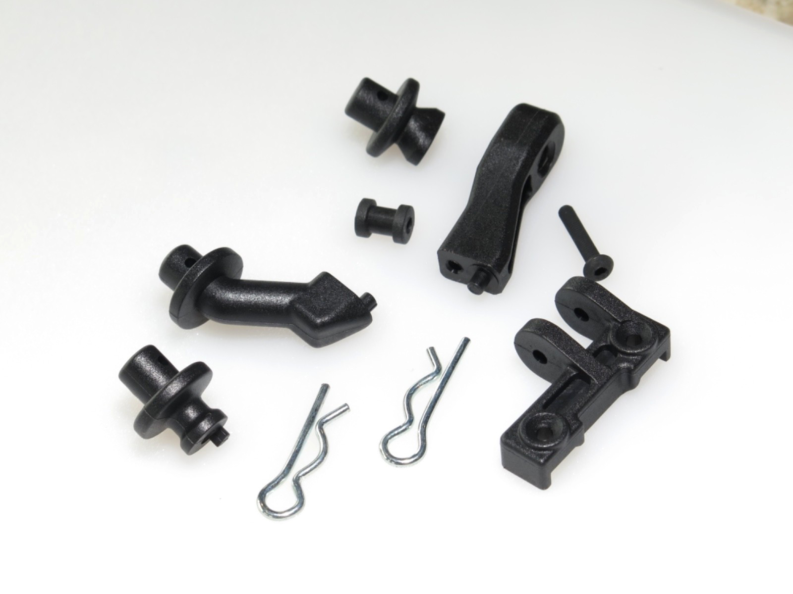 MUGE0080 MUGEN SEIKI MBX-6R NITRO BUGGY BODY MOUNTS WITH CLI